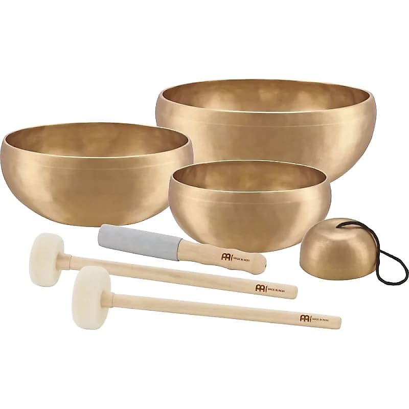 Juego de cuencos cantores para terapia Cosmos Meinl Sonic Energy SB-C-4750 de 250 g, 1000 g, 1500 g y 2000 g